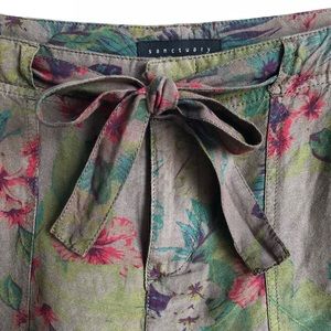 SANCTUARY Linen Floral Shorts